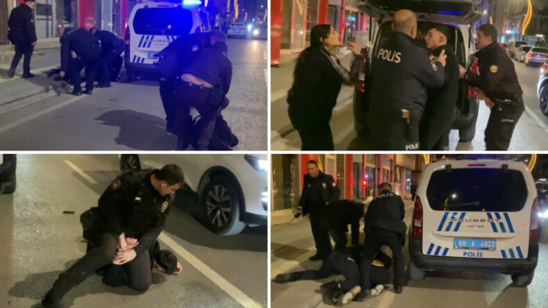 'Eşime k&uuml;frettin' diyerek d&uuml;kkana sopalarla baskın yaptılar