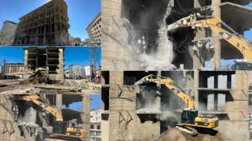 23 Yıldır İnşaat Halinde Bekleyen Bina Yıkıldı