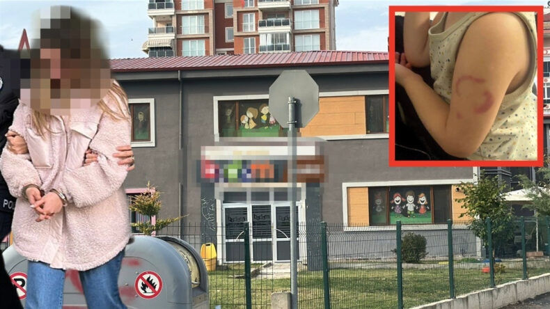 3 Yaşındaki Öğrencisini Isıran Cani Öğretmen Tutuklandı