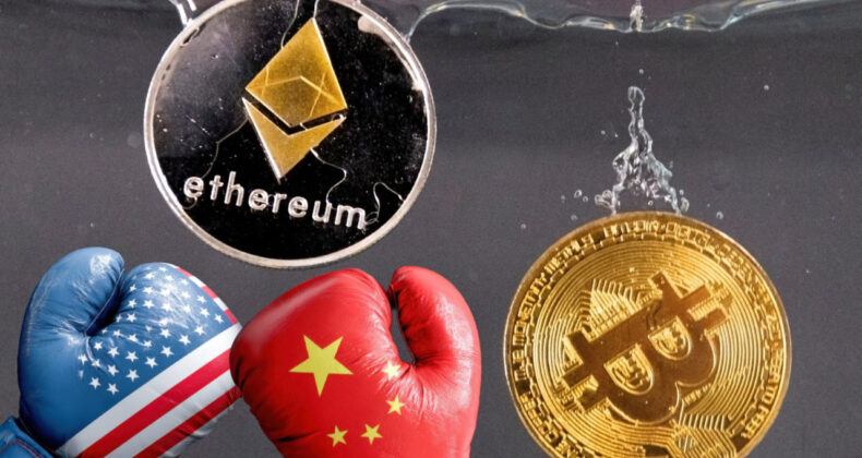 ABD-Çin Geriliminden Etkilenerek Bitcoin ve Ethereum Fiyatları Dalgalanıyor