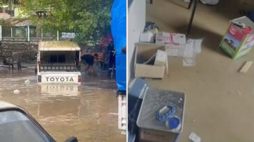 Adana'da Sağanak Yağış: İş Yerleri Su Altında Kaldı, Ara&ccedil;lar Mahsur &Ccedil;ıktı