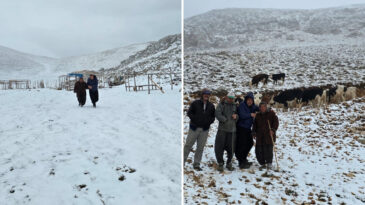 Adana'nın Y&uuml;ksek Kesimlerine Kar Yağışı Etkili Oldu