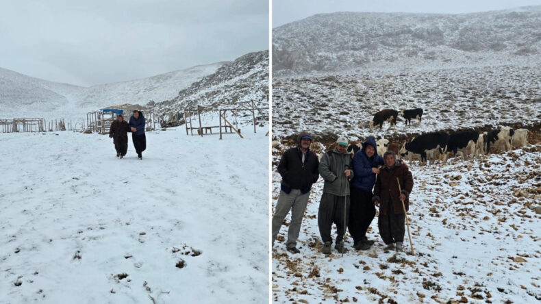 Adana'nın Yüksek Kesimlerine Kar Yağışı Etkili Oldu