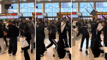 AVM'de 'Ne bakıyorsun' Kavgası: Sandalyeler Uçuştu