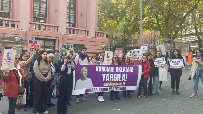 Bakanlık Önünde Rojin Eylemi