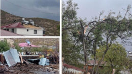 Bing&ouml;l'de Fırtına: Ağa&ccedil;lar Kırıldı, &Ccedil;atılar U&ccedil;tu