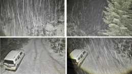 Bolu’nun Yüksek Kesimlerine Kar Yağdı