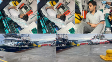 &Ccedil;anakkale Boğazı'nda balık&ccedil;ılar denizde &ccedil;ırpınan bir kişiyi kurtardı