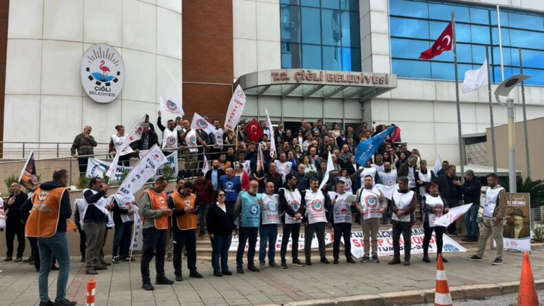 &Ccedil;iğli Belediyesi Memurları İş Bıraktı