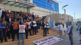 &Ccedil;iğli Belediyesi Memurları'ndan TİS Protestosu