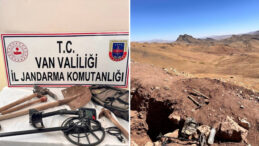 Define Ararken Yakalandılar: Van'da Kaçak Kazıya Suçüstü