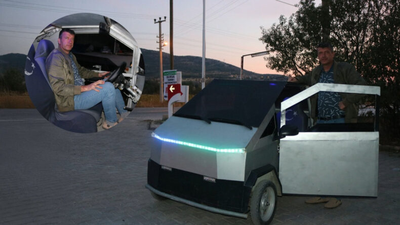 Denizli'de Elon Musk'ın Milyonluk Cybertruck’ını 75 Bin Liraya Üretti