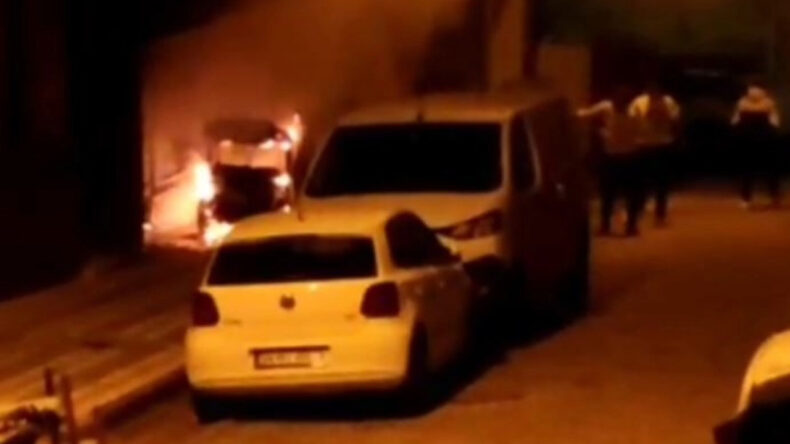 Elektrikli Araç Kül Oldu