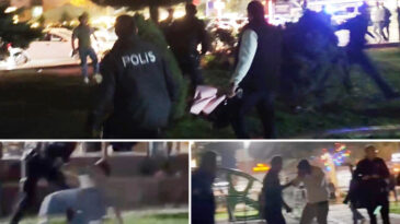 Eski ve Yeni Sevgili Arasında Kavga: Park Boks Ringine D&ouml;n&uuml;şt&uuml;