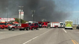 Feci kaza: Uçak otoparka düştü
