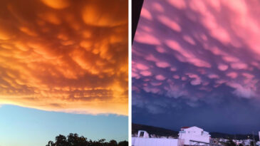 Fethiye'de Mammatus Bulutları G&ouml;r&uuml;c&uuml;ye &Ccedil;ıktı