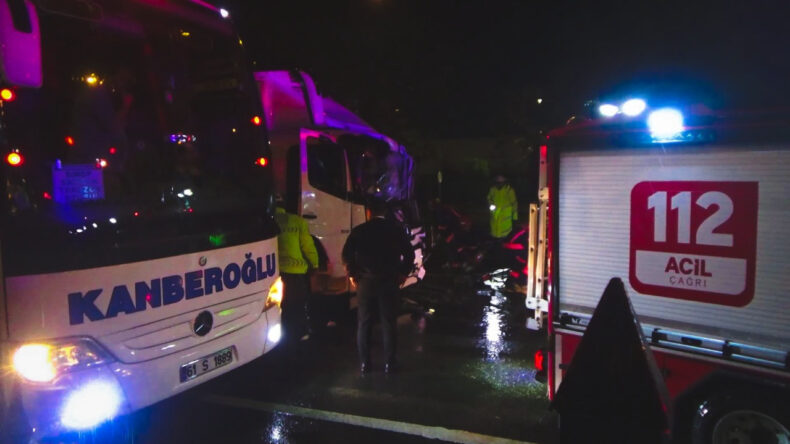 Giresun'da Gece Yarısı Tır Kazası