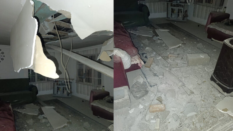 G&ouml;rdes'te Deprem Sonrası Tavan &Ccedil;&ouml;kmesi Olayı