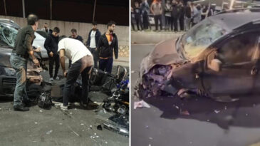 Hafif Ticari Ara&ccedil;, Motosiklet ve Elektrikli Bisiklet &Ccedil;arpıştı: 6 Yaralı