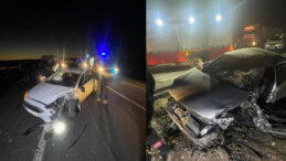 İki Ara&ccedil; Kafa Kafaya &Ccedil;arpıştı: 2 Yaralı