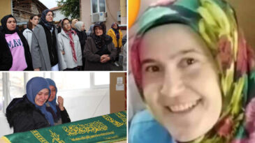 İşe Giderken Hayatını Kaybetti, İlknur G&ouml;zyaşlarıyla Uğurlandı