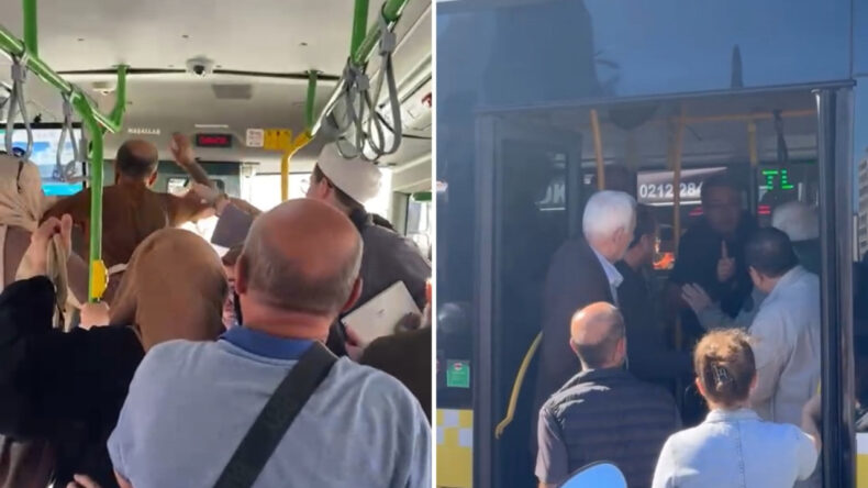 İstanbul Trafiği Yetmedi, Otobüslerde Kavga Çıktı!