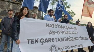 İT&Uuml;'de NATO Etkinliğine Y&ouml;nelik Protesto