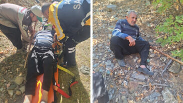 Kayalıklardan D&uuml;şen Gazi Kurtarıldı