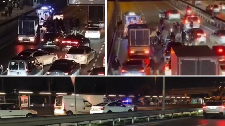 Kaza Sonrası Ambulans Motosiklete &Ccedil;arptı: 2 Yaralı