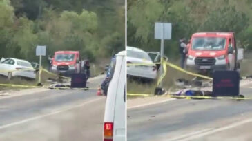 Kazada Yola Savrulan Motosikletli Hayatını Kaybetti