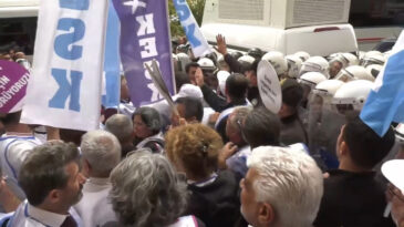 KESK &Uuml;yelerinin Bakanlığa Y&uuml;r&uuml;y&uuml;ş&uuml; Engellendi