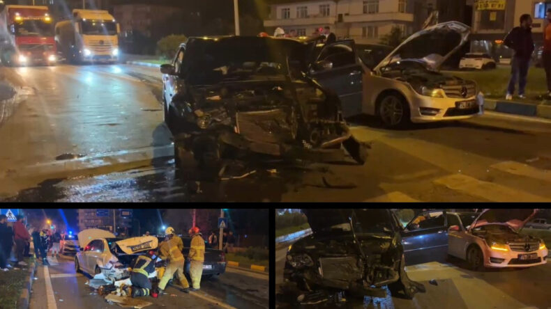 Kırmızı Işıkta Bekleyen Araca &Ccedil;arpan S&uuml;r&uuml;c&uuml; Ka&ccedil;tı