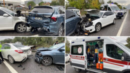 Kocaeli&rsquo;de 5 Ara&ccedil;lı Zincirleme Kaza: 1&rsquo;i &Ccedil;ocuk 5 Yaralı