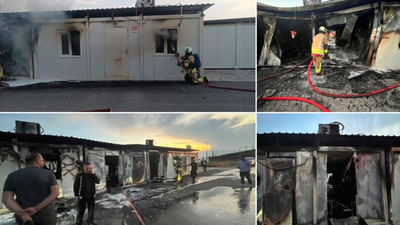 Konteyner Okulda Yangın: Durum Kontrol Altında