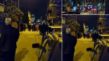 Korku Dolu Anlar: Tüfekle Havaya Ateş Açtı