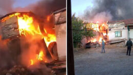 Köyde Çıkan Yangında İki Ev, Ahır ve Samanlık Zarar Gördü