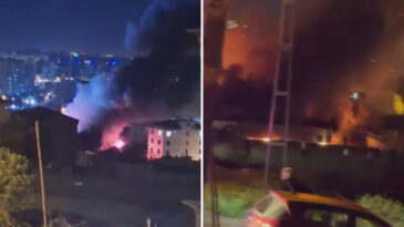 Mahalle Geceyi Ayakta Ge&ccedil;irdi: Kullanılamaz Hale Geldi