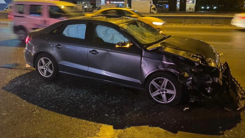 Makas Ata Ata Gidiyordu, Motosiklete Çarptı