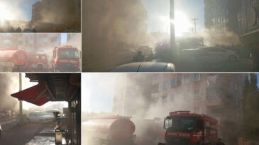 Medikal Malzeme Deposunda Yangın Meydana Geldi