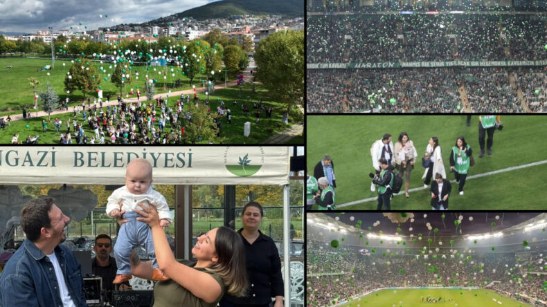 Minik Çağan için gerekli para toplandı, binlerce taraftar yeşil beyaz balon uçurdu