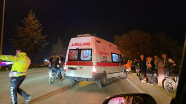 Otomobilin &Ccedil;arptığı 13 Yaşındaki Bisikletli Ağır Yaralandı