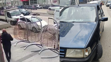 Otomobilin &Ccedil;arptığı 90 Yaşındaki Adam Yaralandı