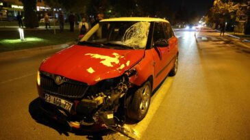 Otomobilin &Ccedil;arptığı Yaya Hayatını Kaybetti