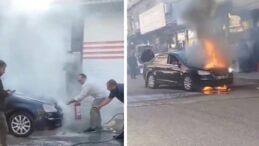 Park Halindeki Araçta Yangın Çıktı