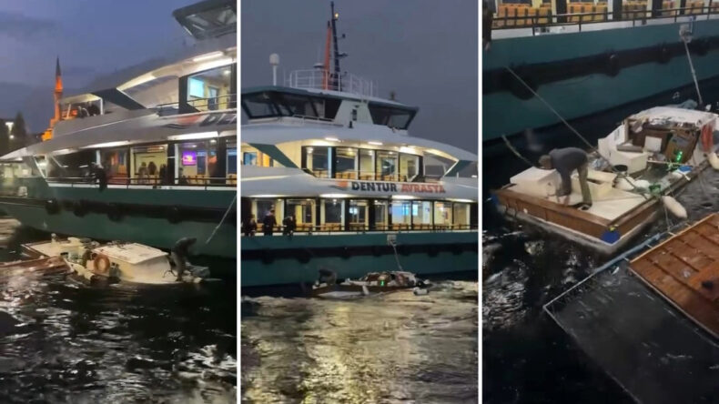 Sabah Seferinde Yaşanan Kazada Yolcu Motoru Balıkçı Teknesine Çarptı