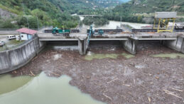 Selin Sürüklediği Tomruklar Muratlı Barajı’nı Kapladı