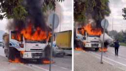 Seyir Halindeyken Alevler İ&ccedil;inde Kaldı