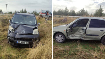 Uşak'ta İki Ara&ccedil; &Ccedil;arpıştı: 1 Bebekle 5 Kişi Yaralandı
