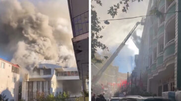 Yalova'da Korkutucu Otel Yangını