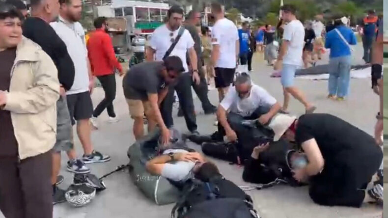 Yama&ccedil; Paraş&uuml;tleri Havada &Ccedil;arpıştı, 3 Yaralı